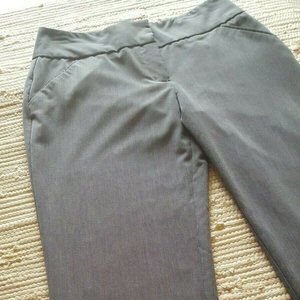 Nicole Miller New York Size 6 Gray Capri Business Casual 28x20 Pants